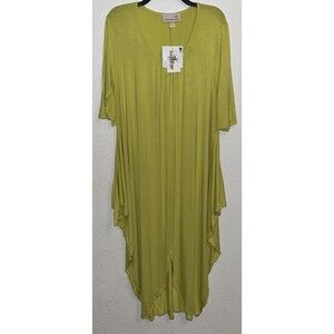 Antthony Orginals Tunic Dress Women Sz L Lime Green